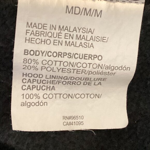 Under Armour Black w/ White Logo Graphic Hoodie Pullover Sweatshirt Mens M 249L - Picture 7 of 8